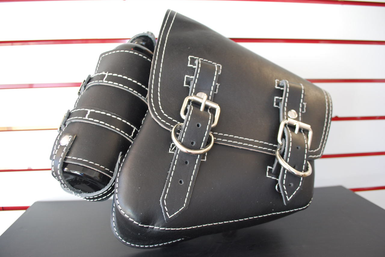 solo swing arm saddle bag