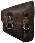 La Rosa Harley-Davidson All Softail Models Right Side Solo Saddle Bag  Swingarm Bag Rustic Brown Plain