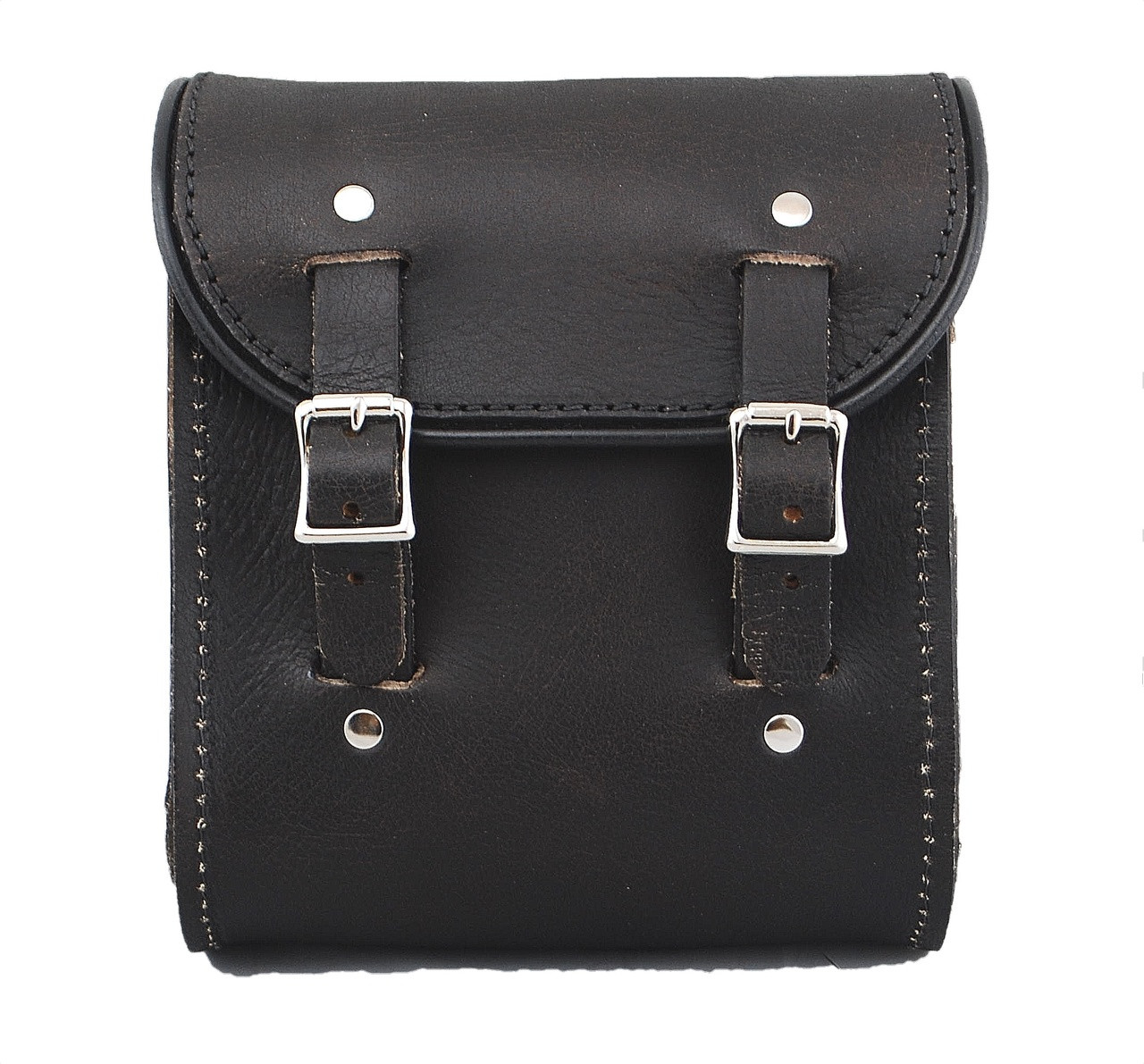 La Rosa Universal Leather Sissy Bar Bag - Rustic Black - La Rosa Design ...