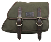 82-03 Harley-Davidson XL Sportster Right Side Eliminator Canvas Solo Saddle Bag -Army Green Canvas 