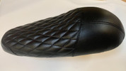 La Rosa Design Black Leather  Seat with Black Diamond Stitching. Fits all Super 73 R/RX and S2 Models. Made in the USA