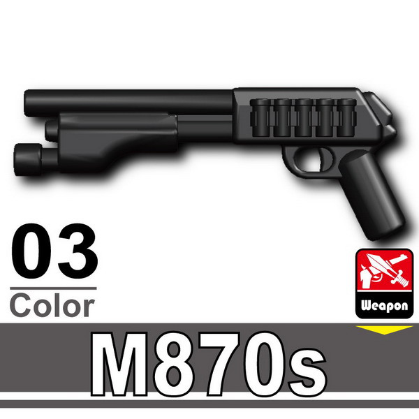 m870 12 gauge shotgun modern brick warfare toys
