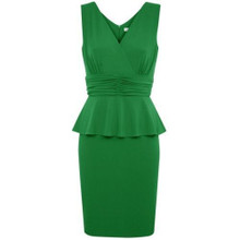 KALIKO EMERALD GREEN PEPLUM PENCIL COCKTAIL CRUISE DRESS SIZE 10 12 16 18