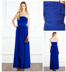 COAST COBALT BLUE DAISY MAY BANDEAU MAXI GOWN DRESS SIZE 14 NEW RRP £180