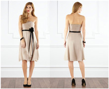 COAST CHAMPAGNE GOLD SILK ALLURE SHORT GOWN DRESS SIZE 12 14 NEW RRP £145