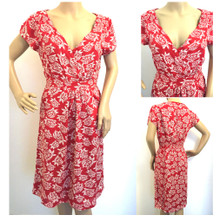 WHITE STUFF LENA TURTLE PRINT TEA SHIFT DRESS RED WHITE 8 10 12 14 16 18 NEW