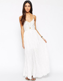 MEGHAN FABULOUS WENDY MOIRA MAXI DRESS IN IVORY WHITE SIZE 12 NEW RRP £208