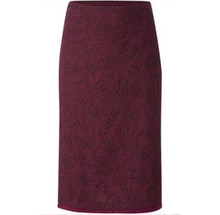 WHITE STUFF REEL EMBROIDERED A-LINE PURPLE BURGUNDY SKIRT SIZE 8 10 12 14 16 18