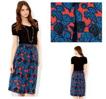 MONSOON ESTELLA RED BLUE PRINTED A-LINE SKIRT 8 10 12 14 16 NEW RRP £49