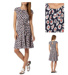 RED HERRING @ DEBENHAMS DAISY PRINT PROM DRESS SIZE 8 10 12 14 16 18 20 NEW