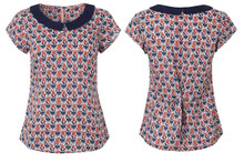 WHITE STUFF BLUE RED WHITE RACOON SUMMER TOP SIZE 8 10 12 14 16 18 RRP £35