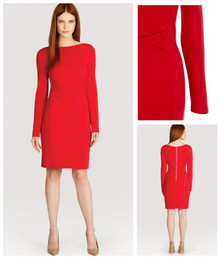 COAST RED LARNACA BODYCON DRESS SECRET SUPPORT SHAPE CINCH SIZE 14 NEW RRP £115