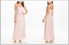 ELISE RYAN NUDE PINK BLUSH EMBELLISHED MAXI DRESS SIZE 8 10 12 14 RRP £75