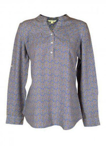 WHITE STUFF BLUE YELLOW SWIRL PRINT TUNIC BLOUSE TOP SIZE 8 10 12 14 16 18