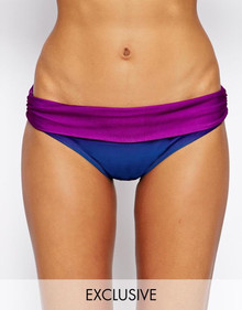 ASOS FULLER BUST EXCLUSIVE DIP DYE OMBRE MARILYN BIKINI PANT SIZE 8 RRP £14