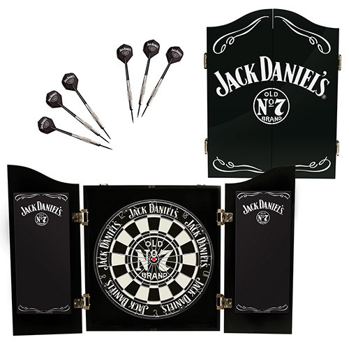 Jack Daniel S Dartboard Cabinet Set Somuchstuff