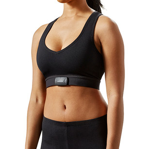 Sensoria Fitness biometric smart Sports bra with cardiac sensor and heart rate monitor (front)