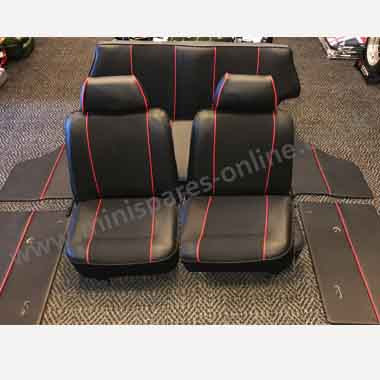 Original Style Italian Job Interior Black With Piping For Classic Mini Huddersfield Spares Limited