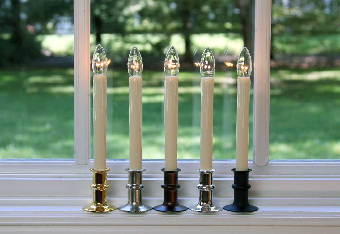 Cordless Window Candles Christmas Window Decorations