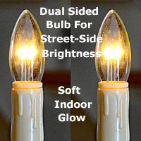 Replacement Bulbs For Led Cordless Window Candles Set Of 2 With Ivory Taper Cordless Window Candles