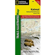 National Geographic Map - Katmai National Park & Preserve Trail Map