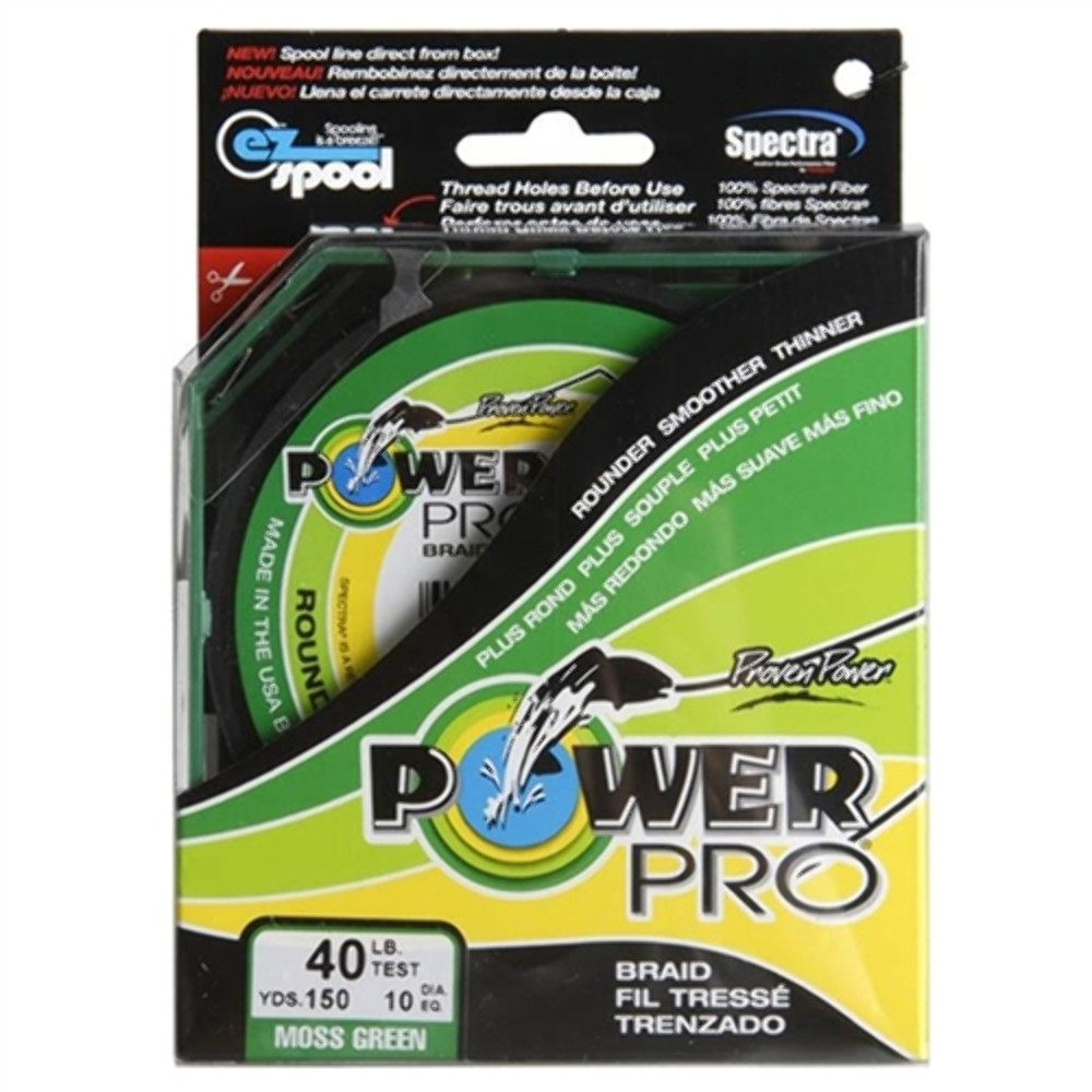 PowerPro Spectra Braid 40lb 150Yds - Green - Go2 Outfitters
