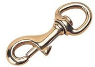 Swivel Eye Bolt Snap Sand Cast Brass