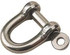 Captive D Shackle 316 Forged Stainless