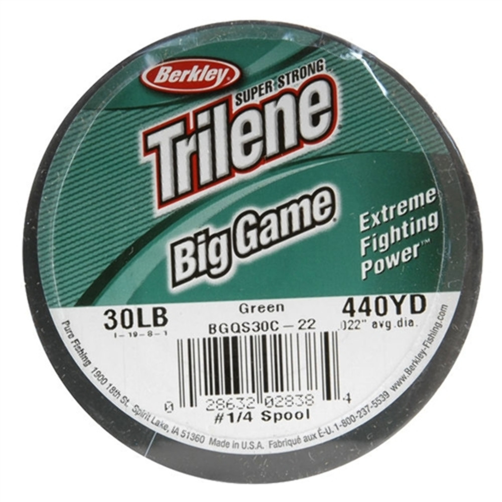 Berkley Trilene Big Game 30lb. 440yards Monofilament Fishing Line - Green -  Go2 Outfitters