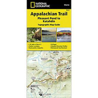 National Geographic Map - Appalachian Trail - Pleasant Pond to Katahdin