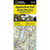 National Geographic Map - Appalachian Trail - Delaware Water Gap to Schaghticoke Mountain