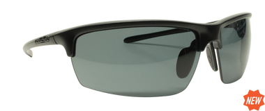 Reflekt Unsinkable Polarized Sunglasses Vapor - Raven with Color Blast Grey Lens.
