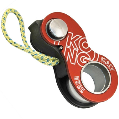 Kong Duck Belay Device - Black/Red