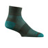 Wrightsock Lightweight Cool Mesh II Quarter Sock Ash Turquoise