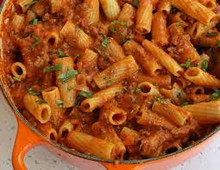 Pasta Bolognese 1/2 pan 