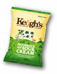 Keogh's Irish Shamrock and Sour Cream Chips 
