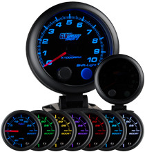 Tinted 7 Color 3 3/4 Tachometer w/ Shift Light