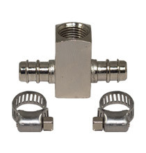 Boost T-Fitting Adapter with Hose Clamps