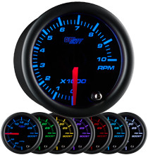 Black 7 Color 2" Tachometer Gauge