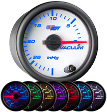 White 7 Color Vacuum Gauge