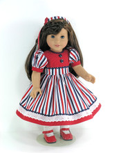 Doll Clothes for American Girl - Patriotic Dress, Headband, Pantaloons ...