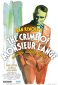 The Crime Of Monsieur Lange (1936) DVD