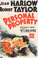 Personal Property (1937) DVD