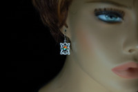 Ammolite earrings.Celtic Jewelry.Ammolite jewelry.