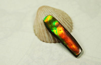 Ammolite Cabochon.Rare Natural Double Sided Imperial.
