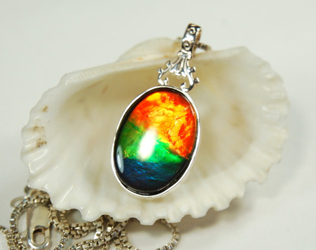 Stand out from the crowd by wearing rare ammolite jewelry.

