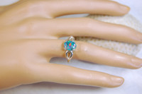Australian Opal Ring in sterling Silver.The perfect gift.
