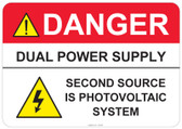 Danger Dual Power Supply #53-330 thru 70-330