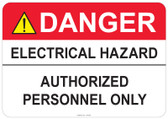 Danger Electrical Hazard #53-338 thru 70-338