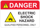 Danger Electric Shock Hazard #53-342 thru 70-342